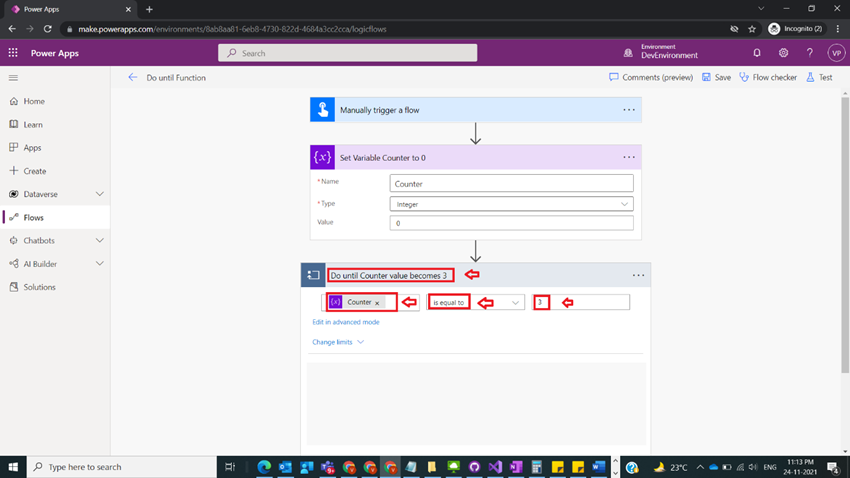 Usage Of Do Until Function In Power Automate